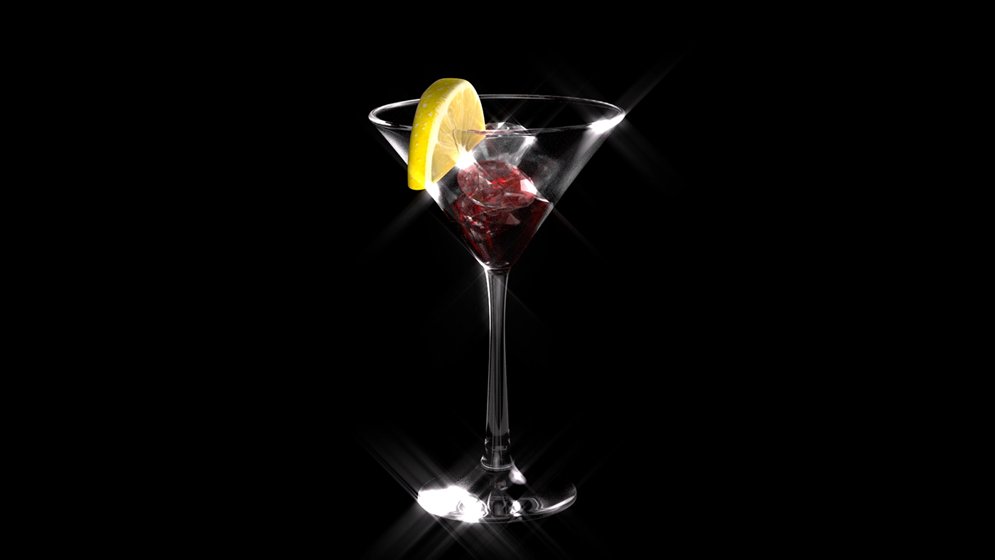 cocktail wineglass 3d modeling 3d animation artwork artist concept art digital painting