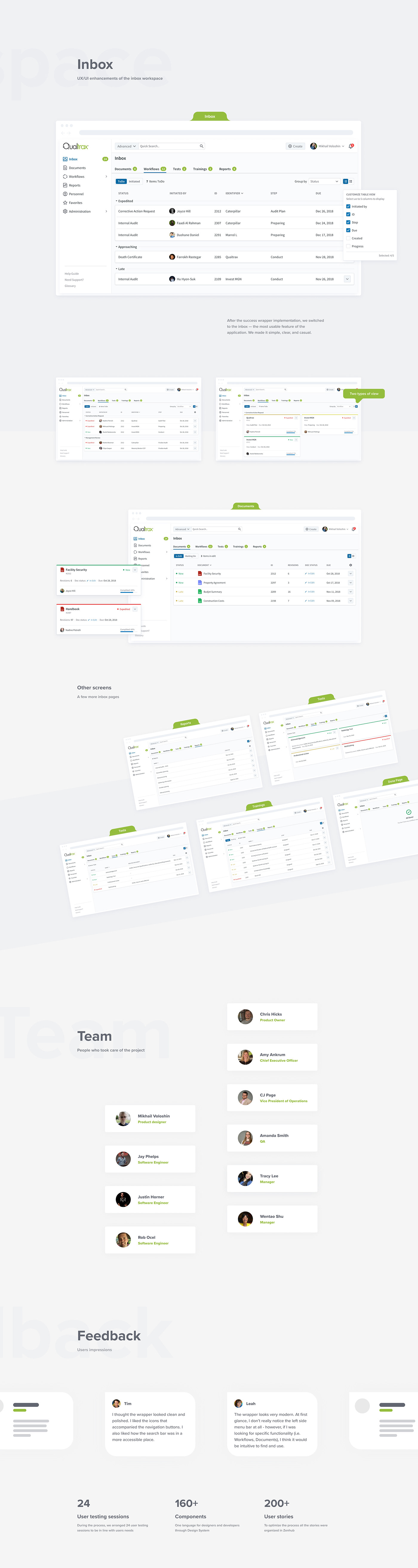 user testing Documents workflows documentation automation dashboard inbox ui ux web app Web Design 