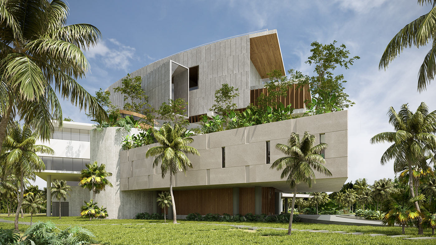 architecture HOUSE DESIGN villa design Interior visualization interior design  3ds max exterior modern Render