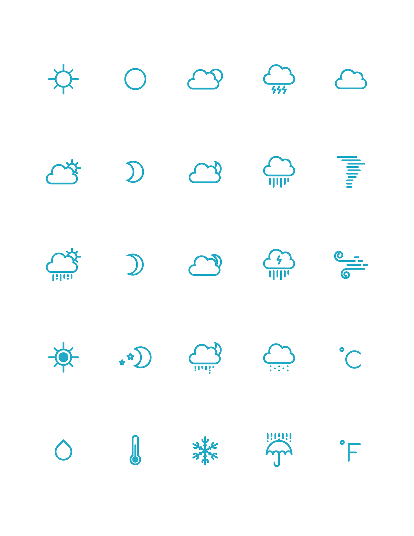 Icon free weather outlined iconset series Sun cloud