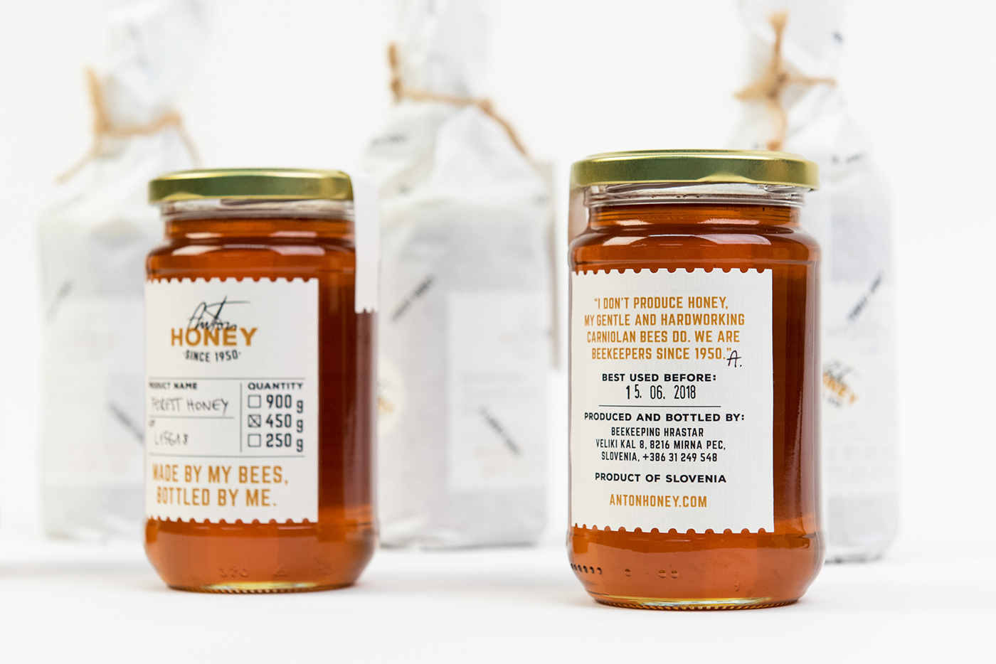 honey raw natural identity jar beekeeping visual identity food branding print art direction 