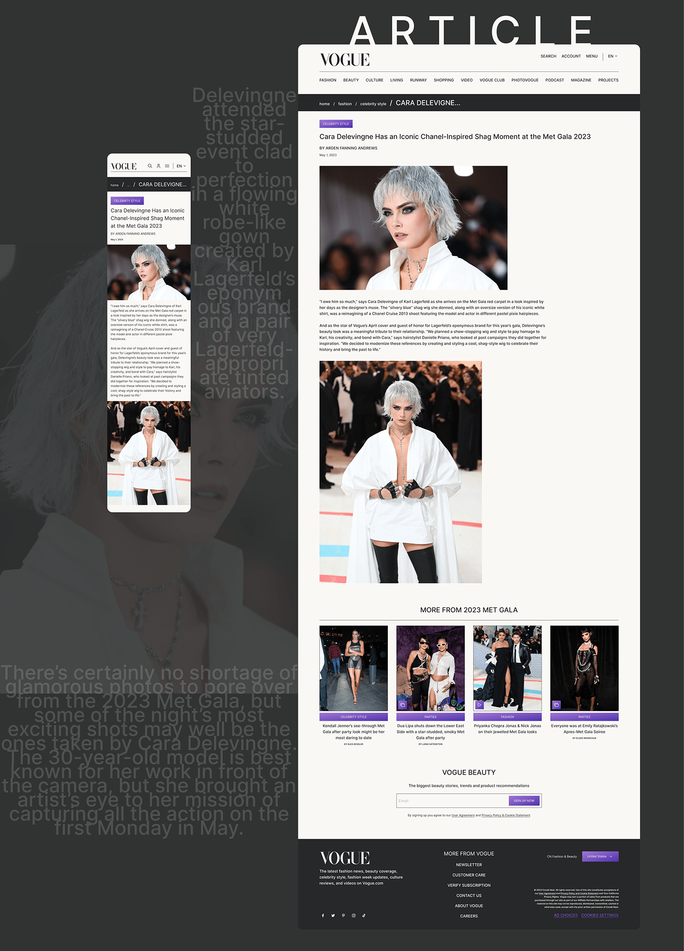 e-commerce Fashion  fashion magazine fashion website magazine news website online magazine vogue vogue redesign News Magazine