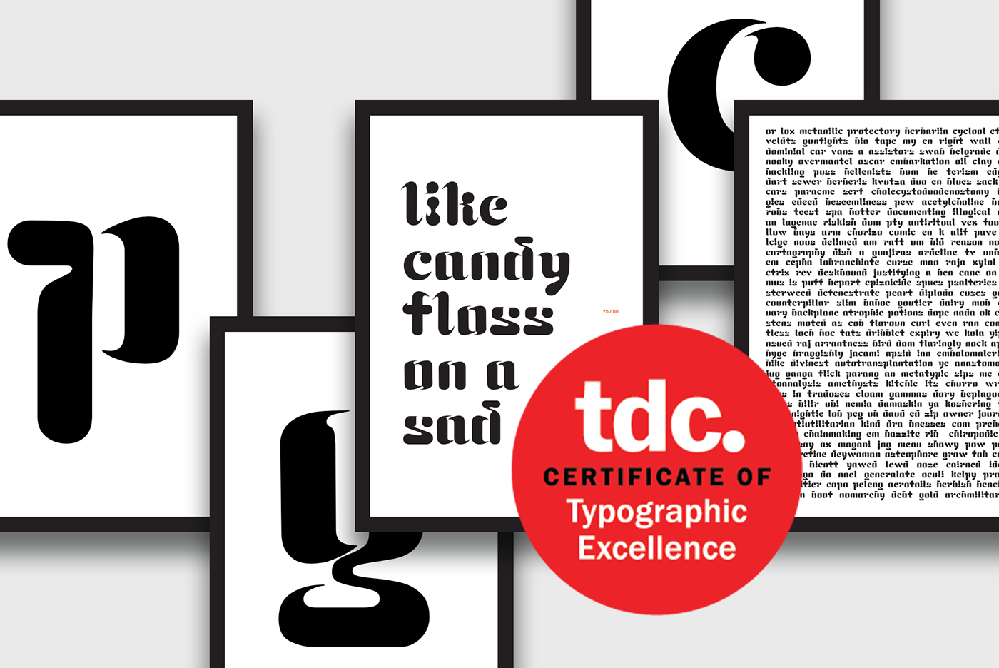 type design High Contrast specimen black type Beautiful display typeface rap covers metrics adobeawards