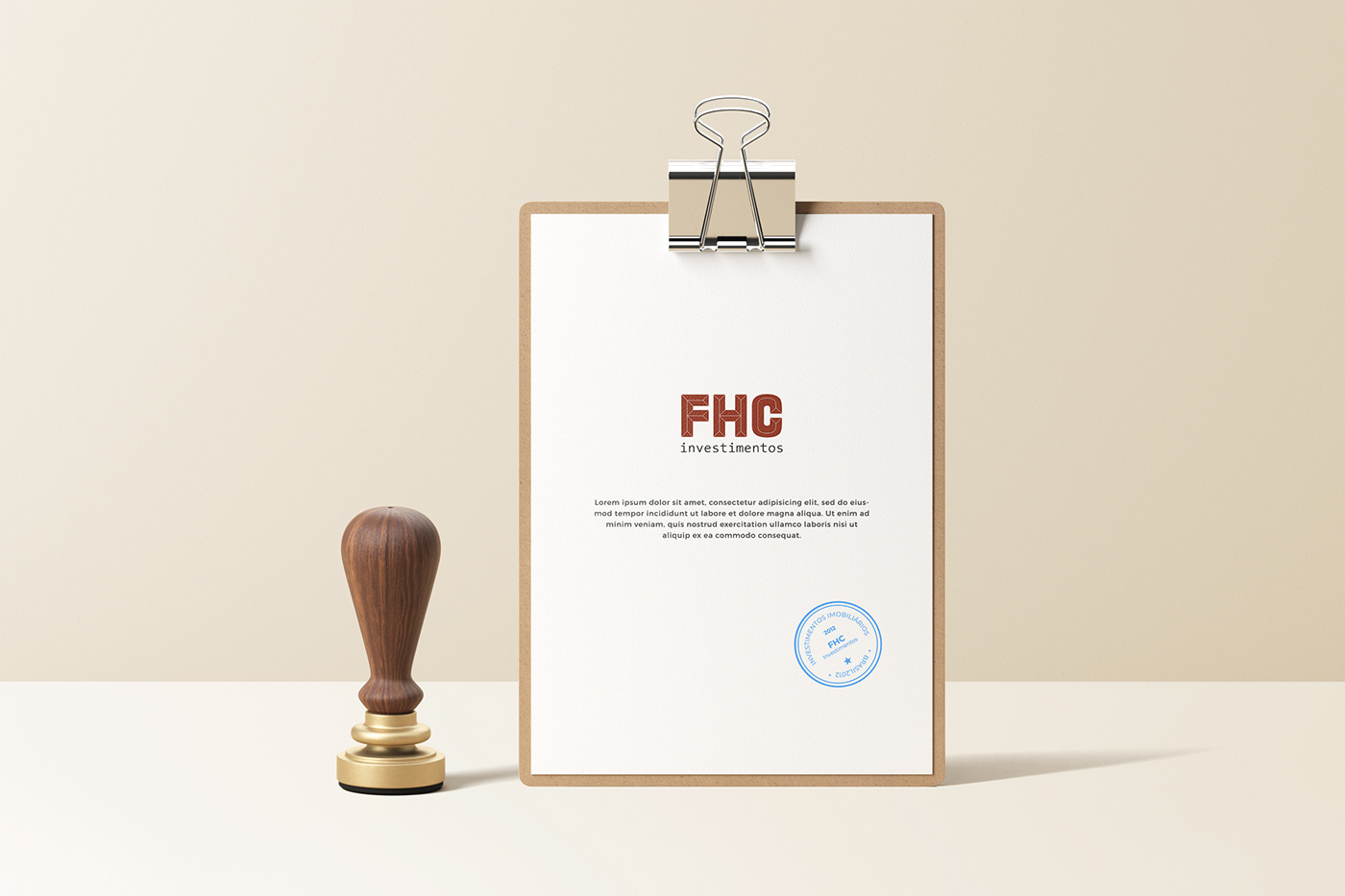 real estate FHC Logotipo logo Investment graphic design 