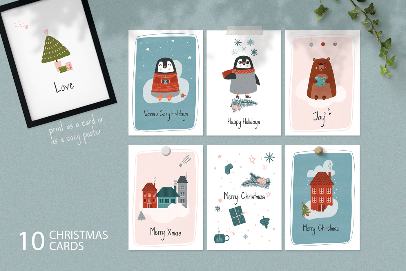 Character design  christmas card cute animals gift tags illustrations pattern design  Patterns stickers winter pattern Wrapping paper