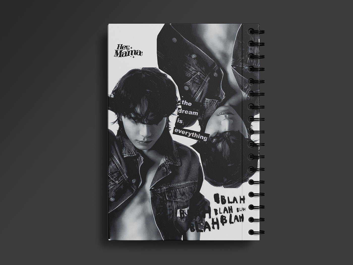 design bts JUNGKOOK cover notebook