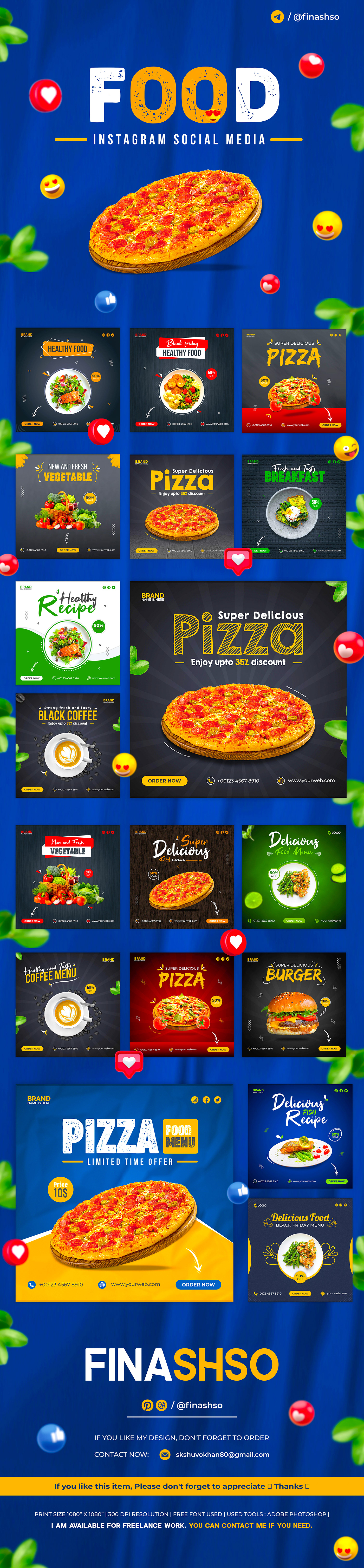 ads Advertising  banner brand identity flyer Food  Instagram Post marketing   post Social media post