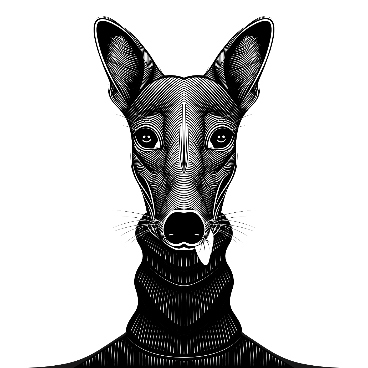 design digital illustration adobe illustrator vector Digital Art  ILLUSTRATION  artwork artist dog арт