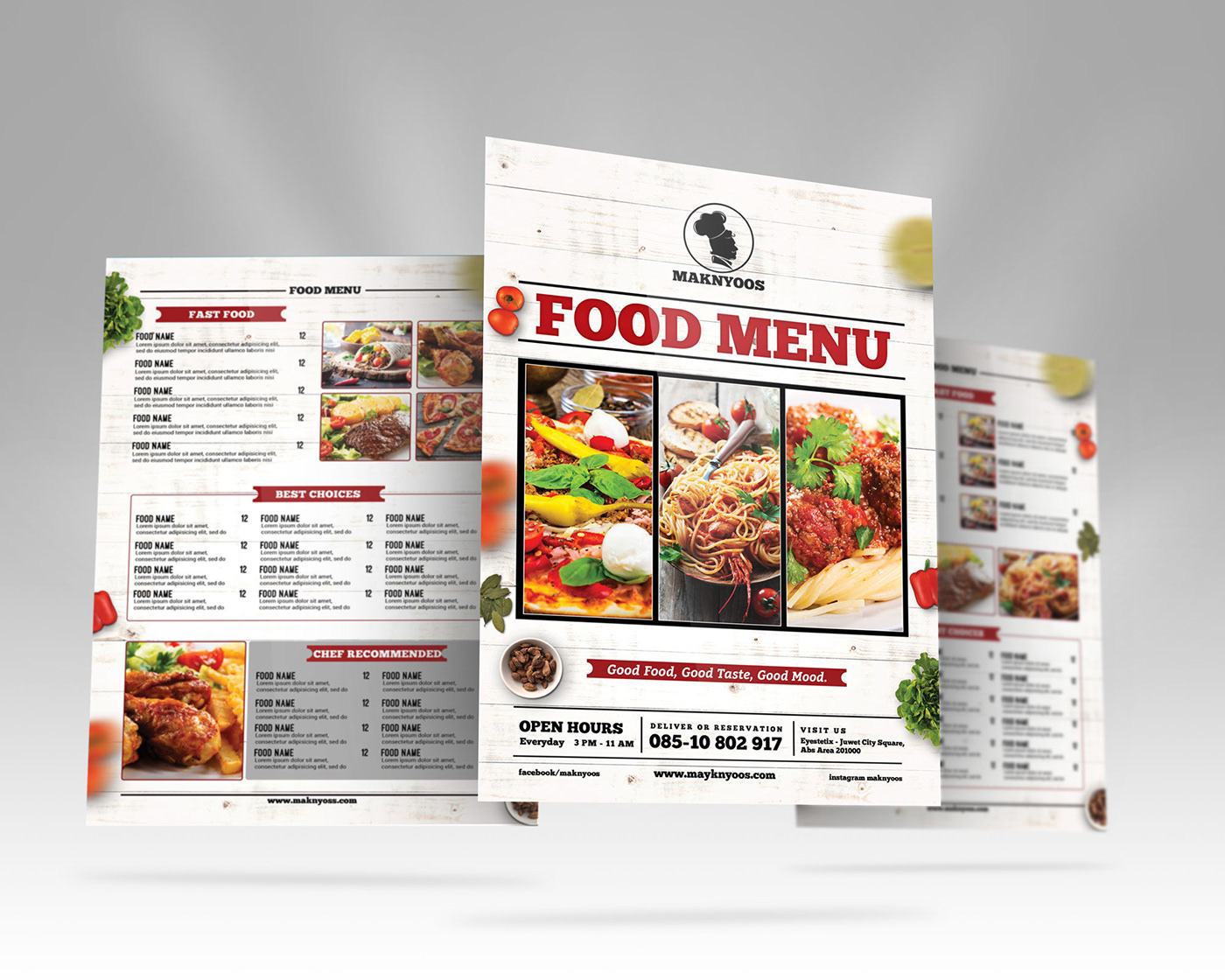 Food  food menu free download graphics psd templates