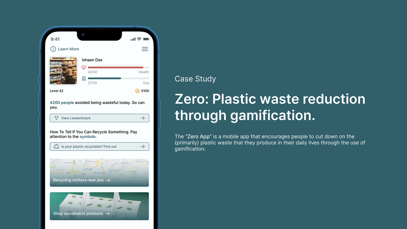 environment green Mobile app plastic Sustainability user interface Case Study Figma gamification gamification app