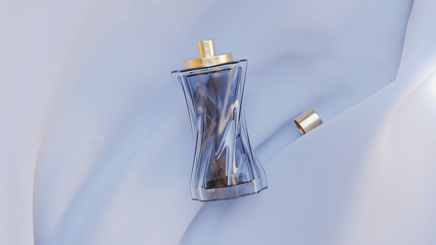 3D blender perfume Render