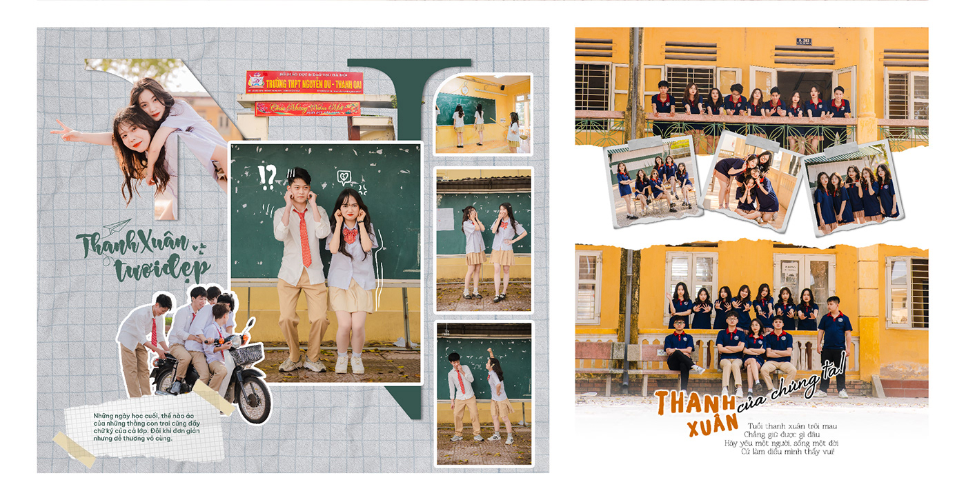 design poster Promotion school studio Style visual identity yearbook