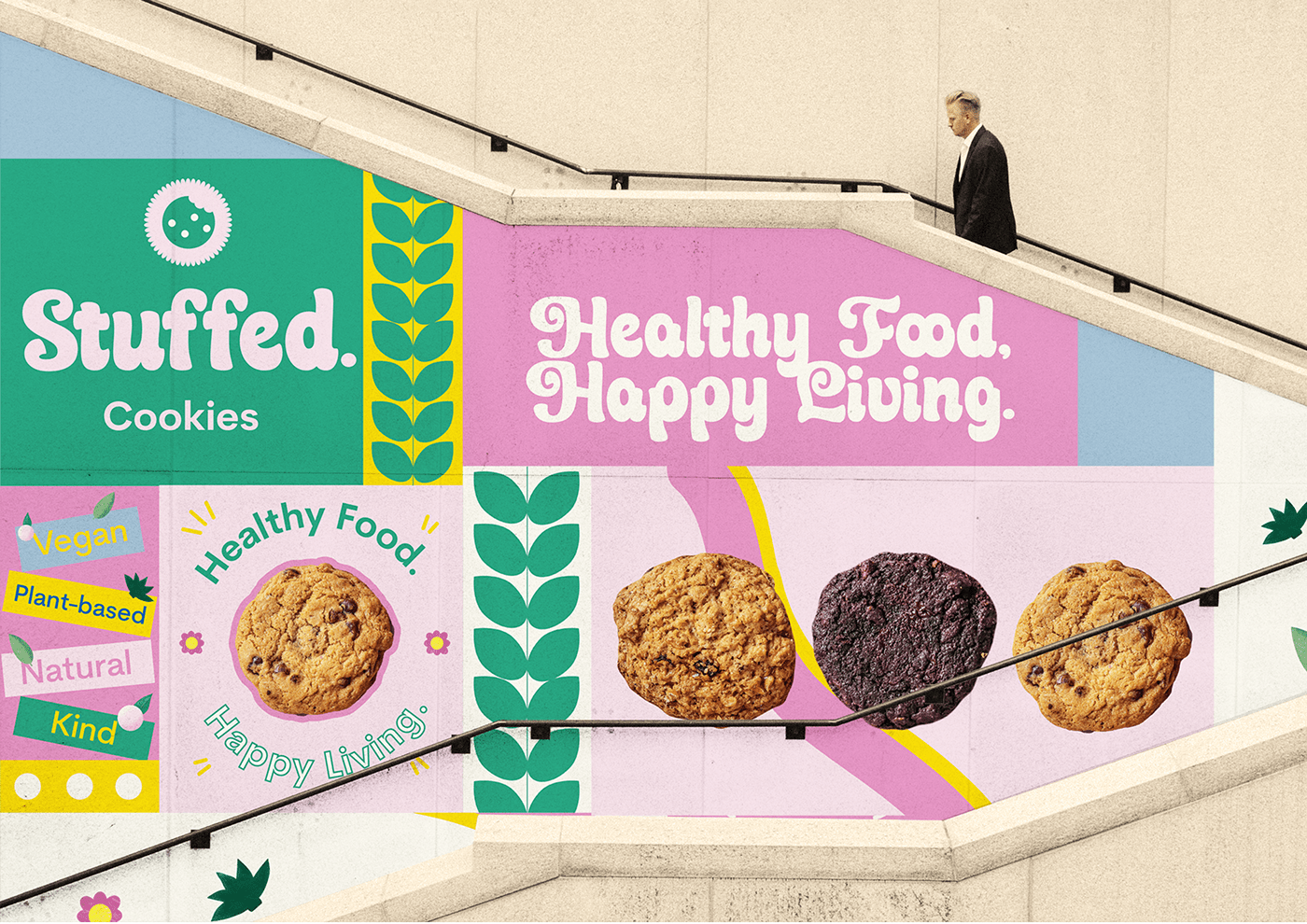 Advertising  brand identity cookies creative brief Food  marketing   Packaging poster restaurant vegan