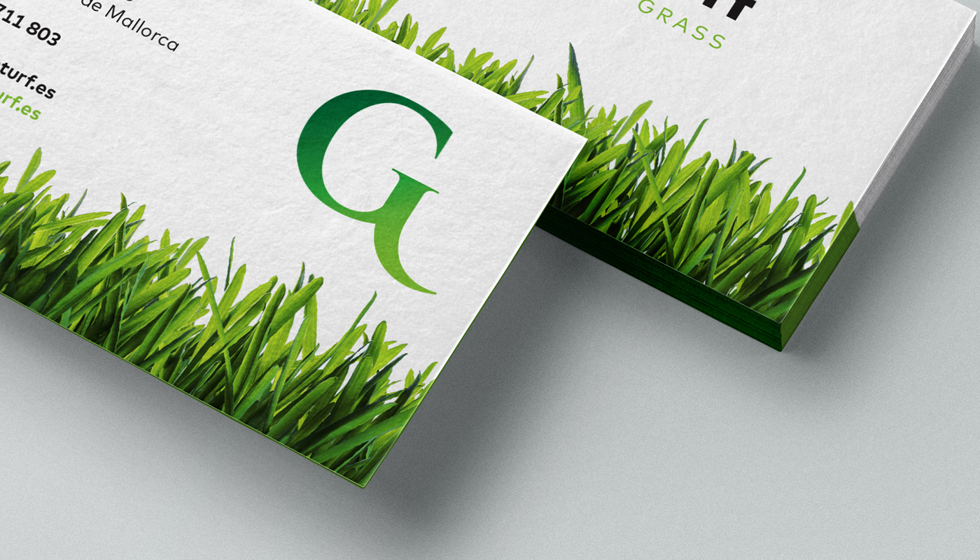 identity brand monogram grass turf mallorca