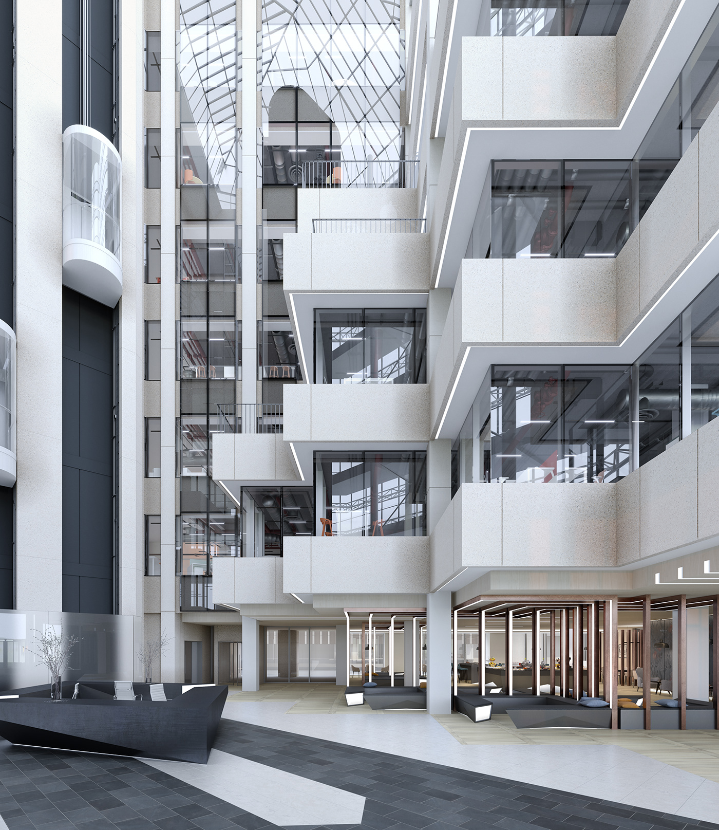 CGI Render 3D Interior Office Lobby architecture visualisation
