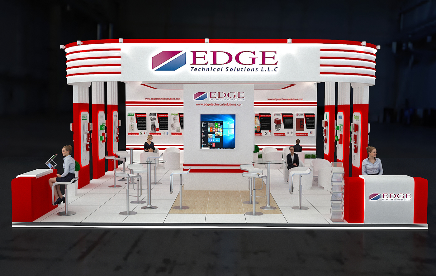 exhibition stand 3 side open edge