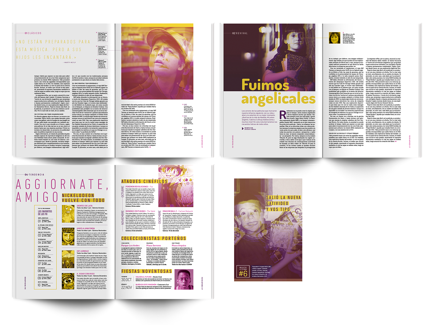 cosgaya tipografia editorial Layout revista magazine typography   noventas alf gativideo
