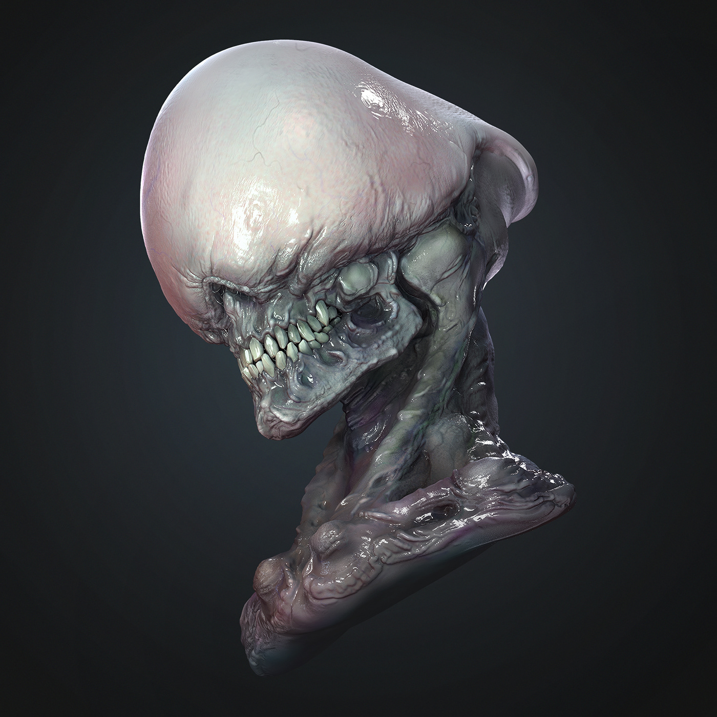 3d art alien aliens Creature Design Creature modeling Digital Art  Giger sculpting  Xenomorph Zbrush