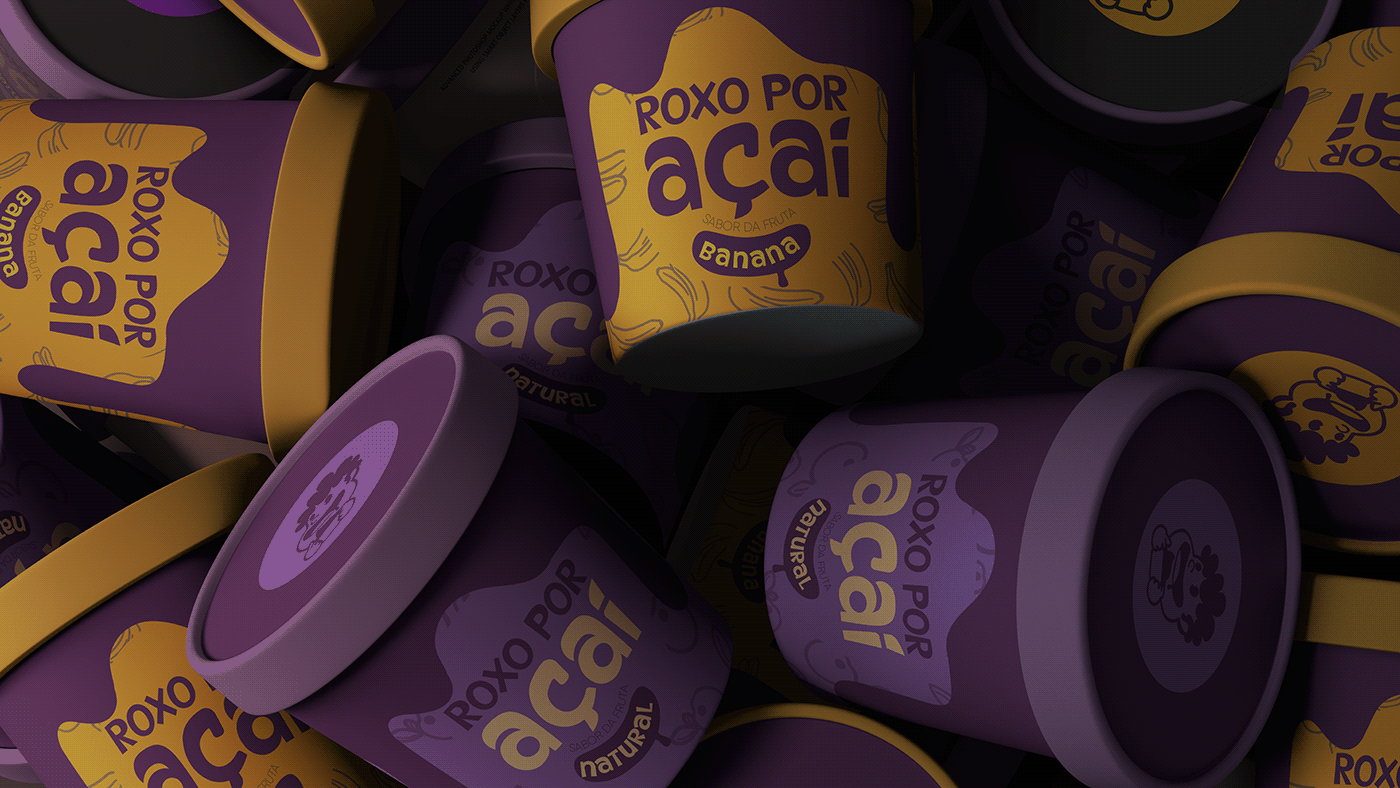 acai Açaíteria berry branding  design identidade visual marca Packaging