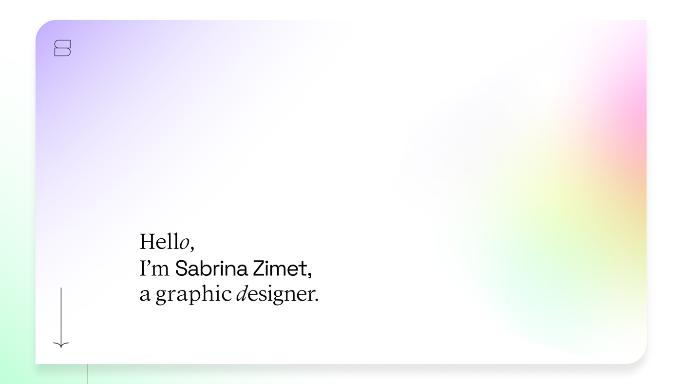 Brand Design brand identity motion graphics  personal branding portfolio Resume black gradient mesh grain vibrant