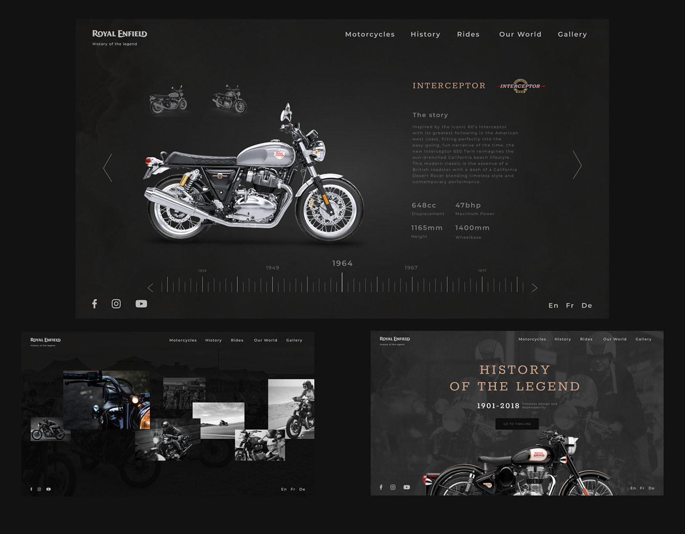 Figma Interface motobike timeline UI ux Webdesign