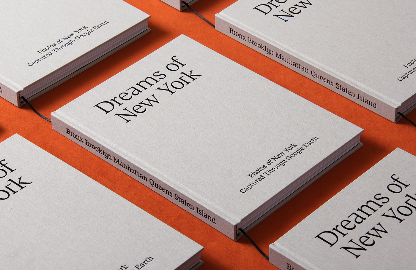 print design  book design print book cover New York dreams editorial design  black and white Photography  book
