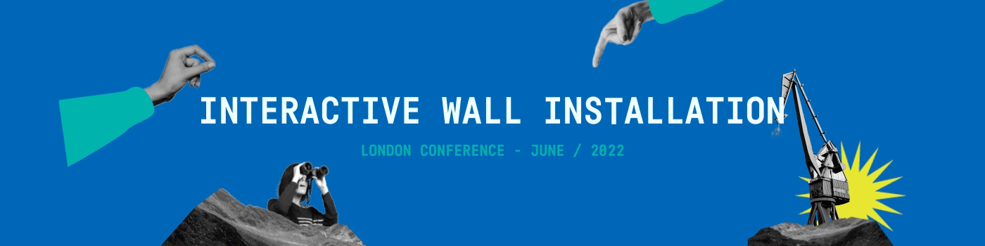 conference Corporate Identity identity illustration wall interactive design interactive installation Interactive Wall visual wall design