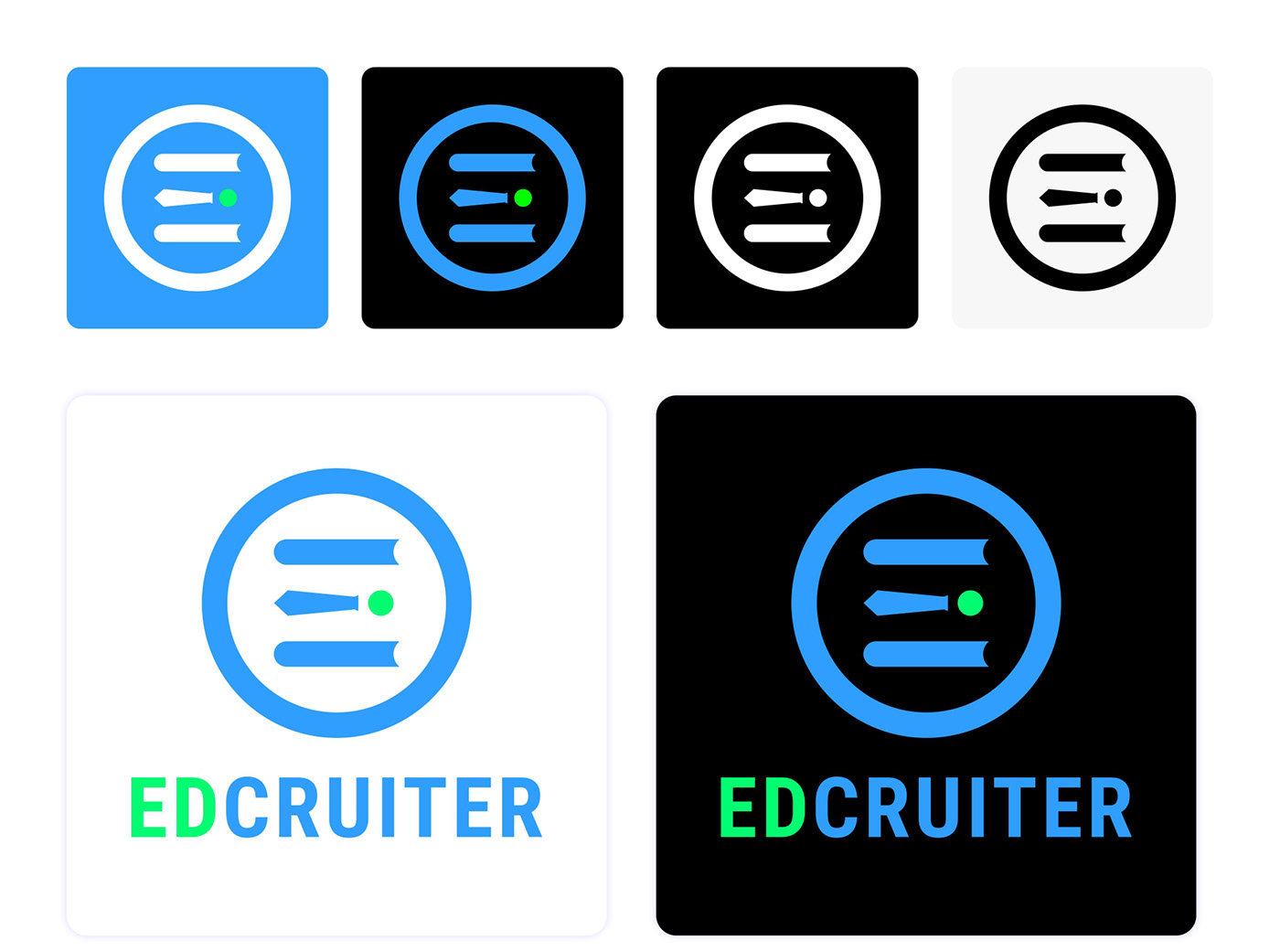logo brand identity branding  Logo Design Education recuitment stationery design graphic design  visual identity Social media post