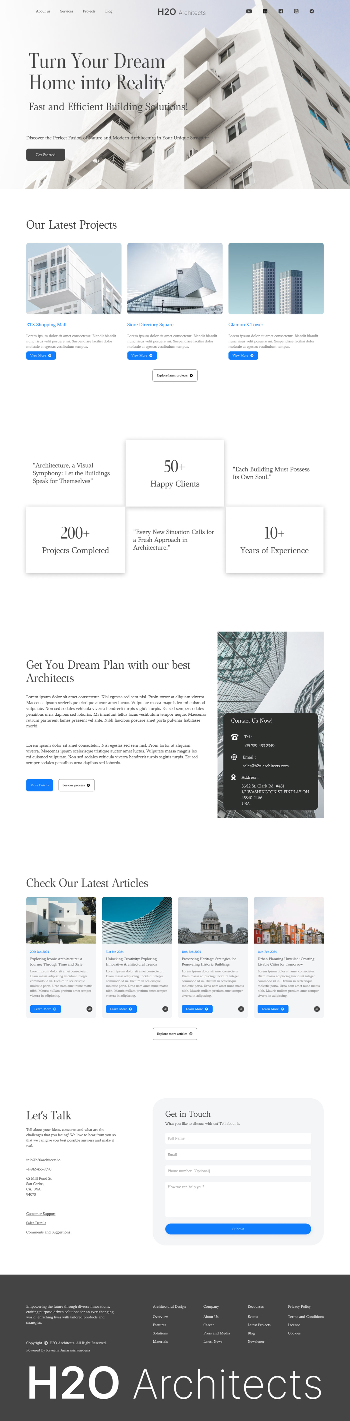 UI/UX Figma jitter landing page Website Design ui design architectural company