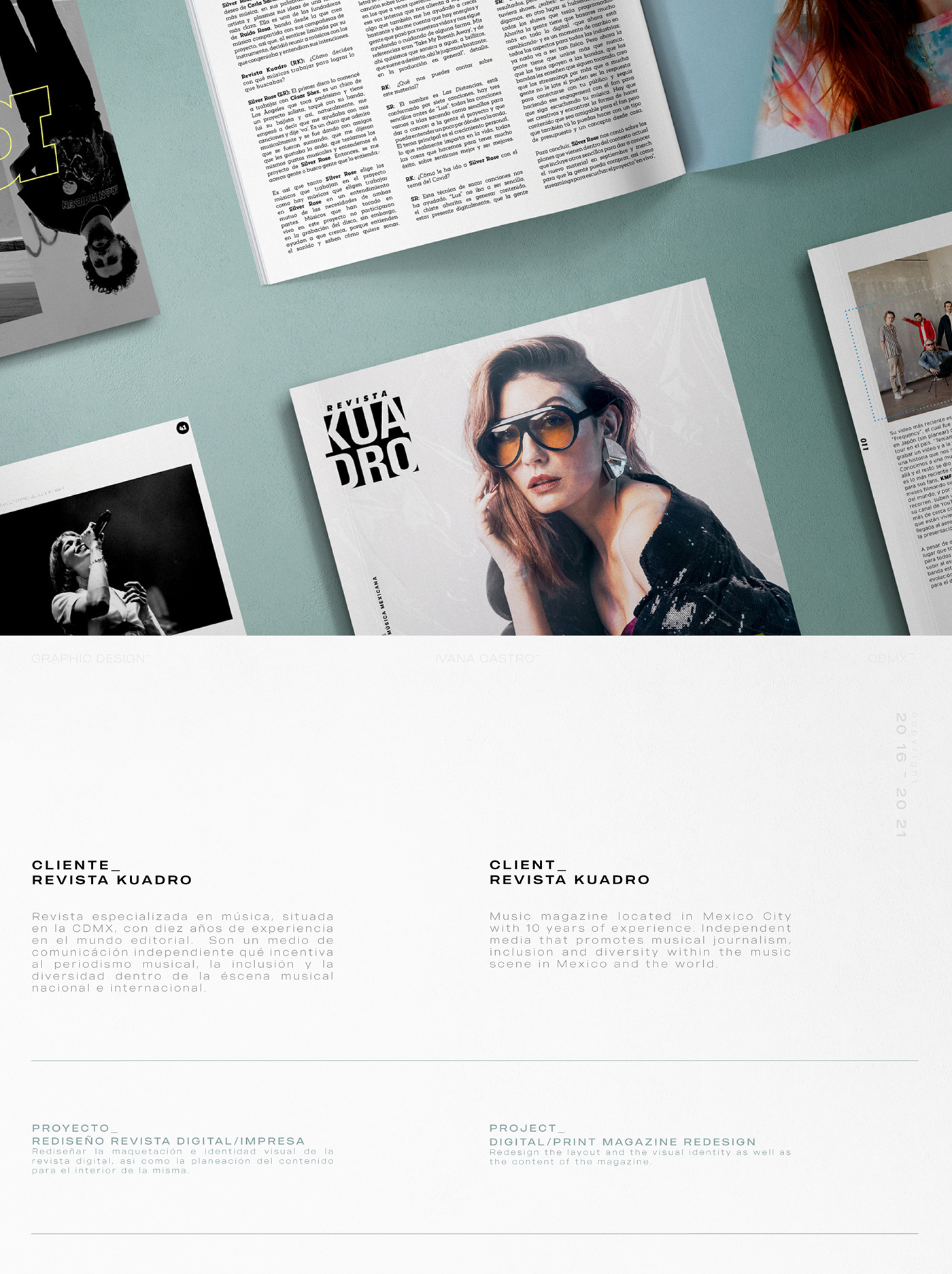 editorial design  graphic design  InDesign magazine music Music magazine Bowie kendrick lamar moderat 