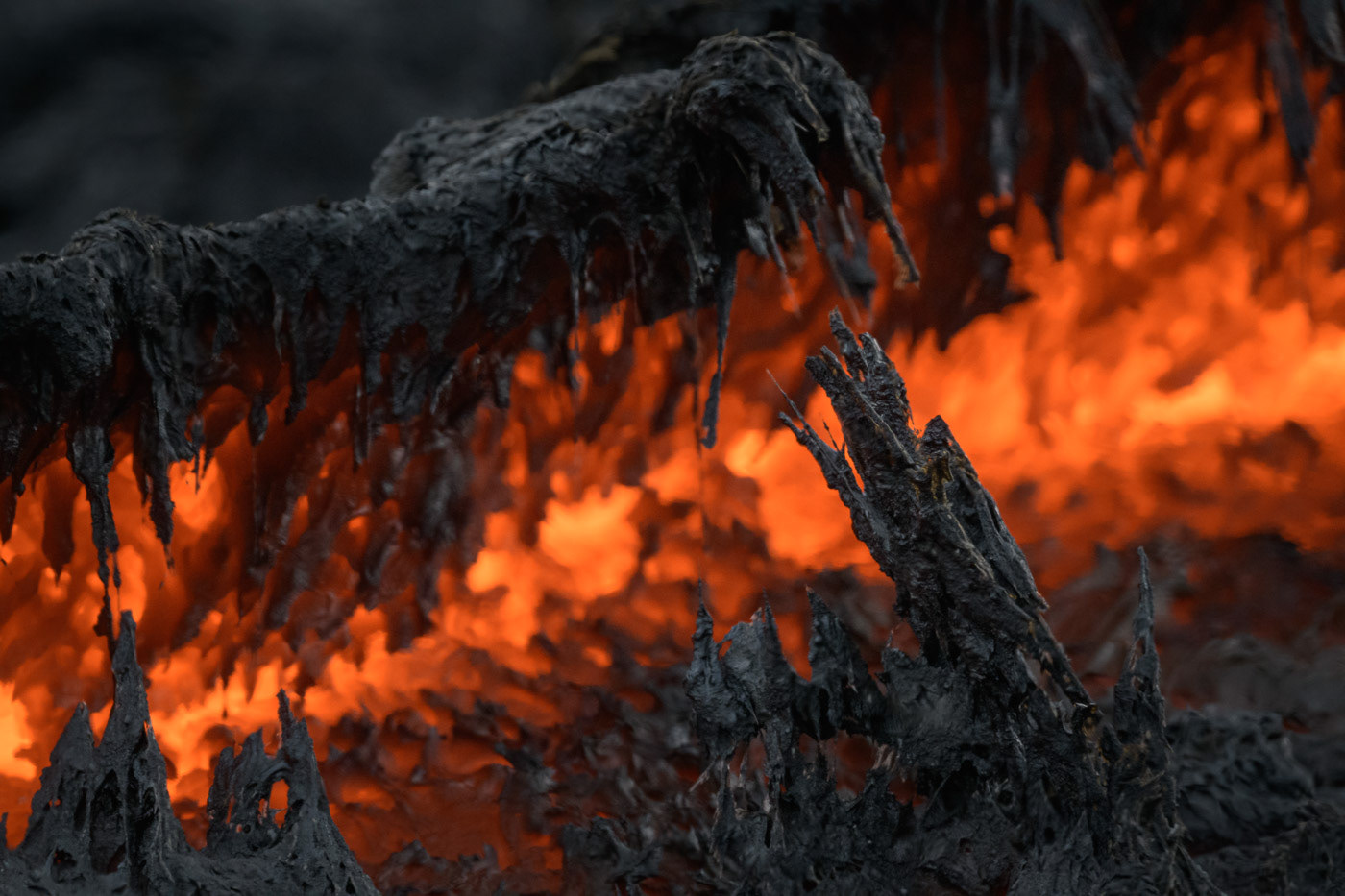 burning detail eruption fire geology iceland lava macro texture volcano