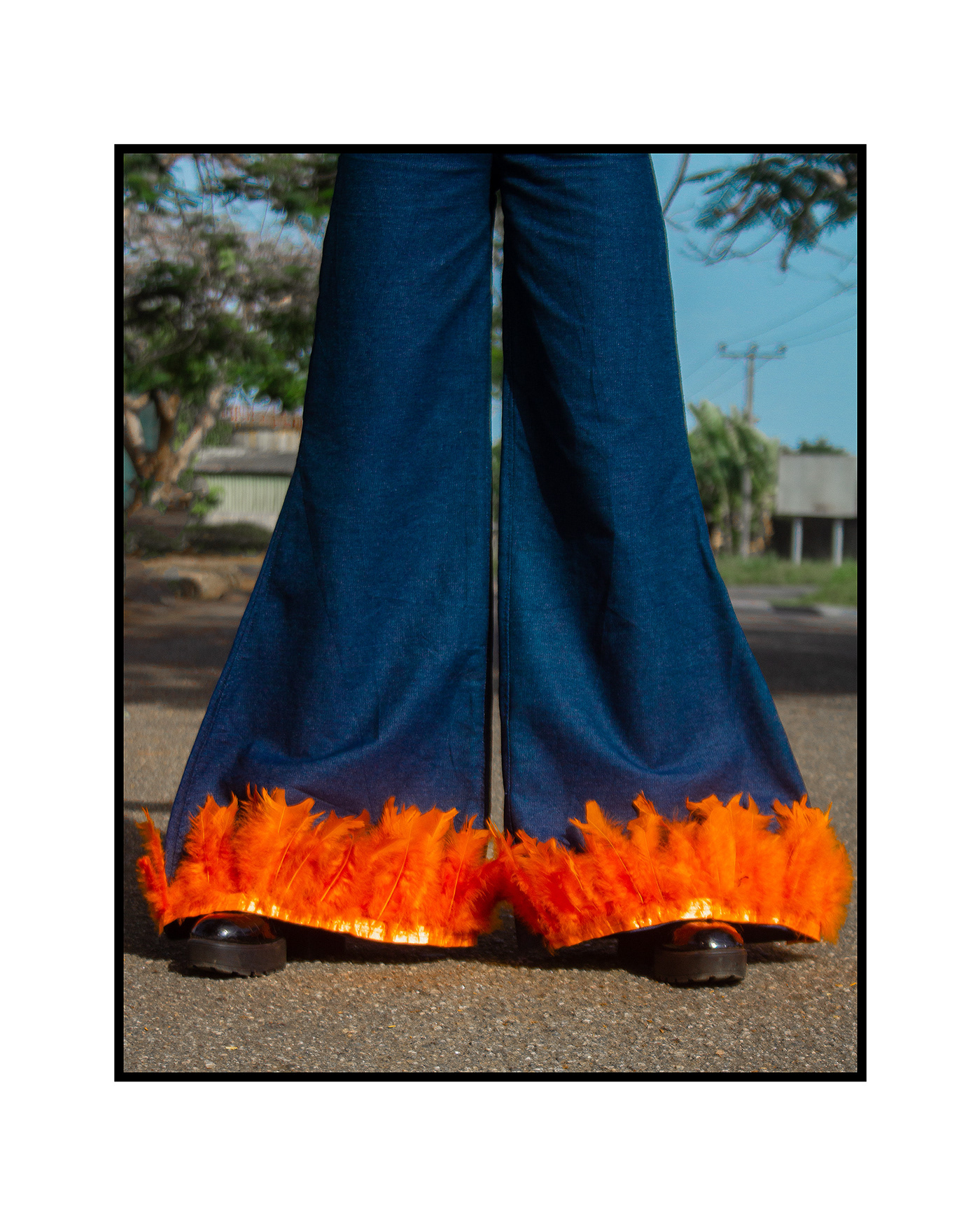 fire fashion photography feather jeans Photography  Fashion  editorial model photoshoot lightroom