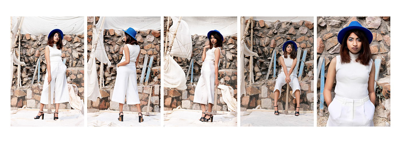 styling  Fashion  santorini Greece ruins White blue nauticle autumn winter Harbours