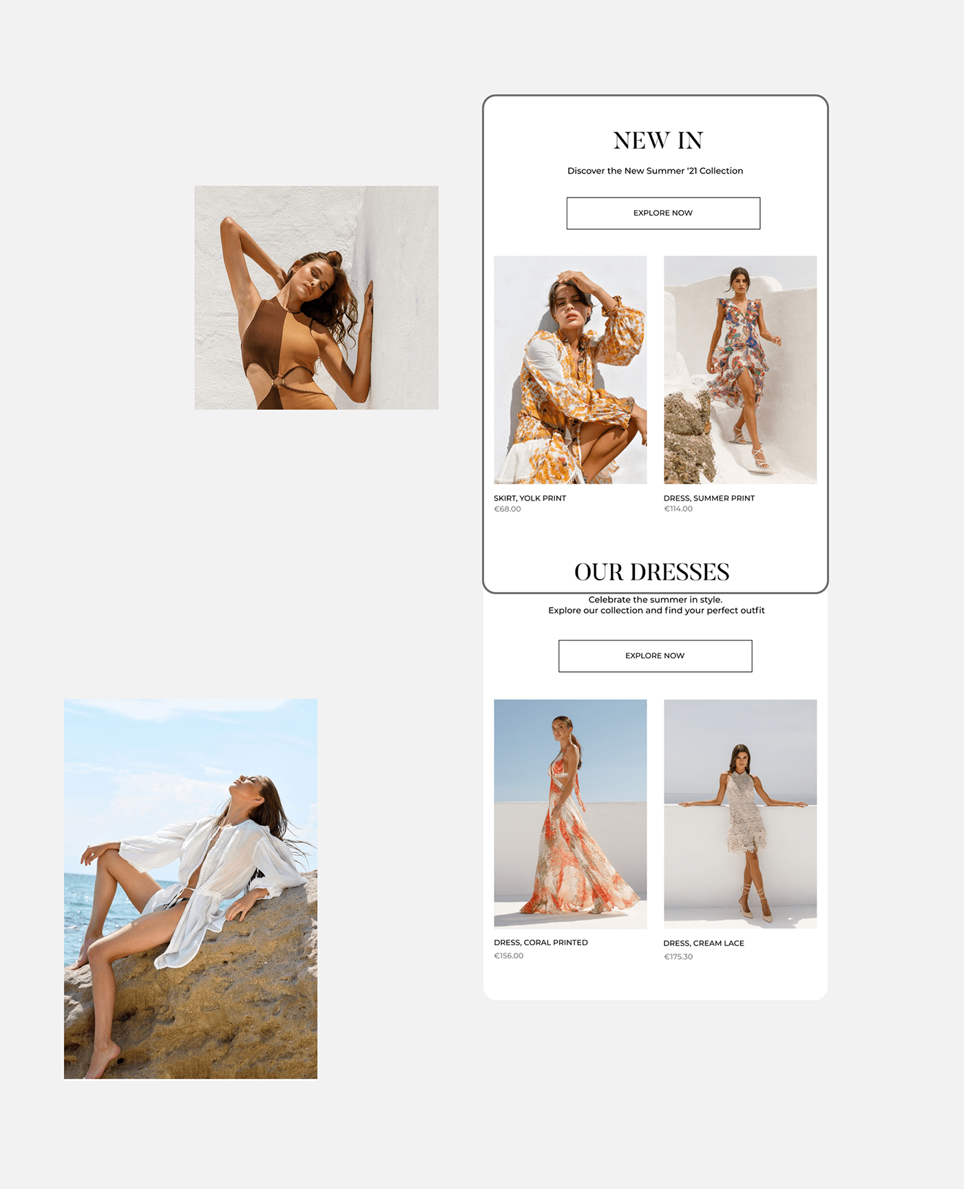 beauty boutique Clothing e-commerce Fashion  Russia UI/UX Web Design  woman Greece