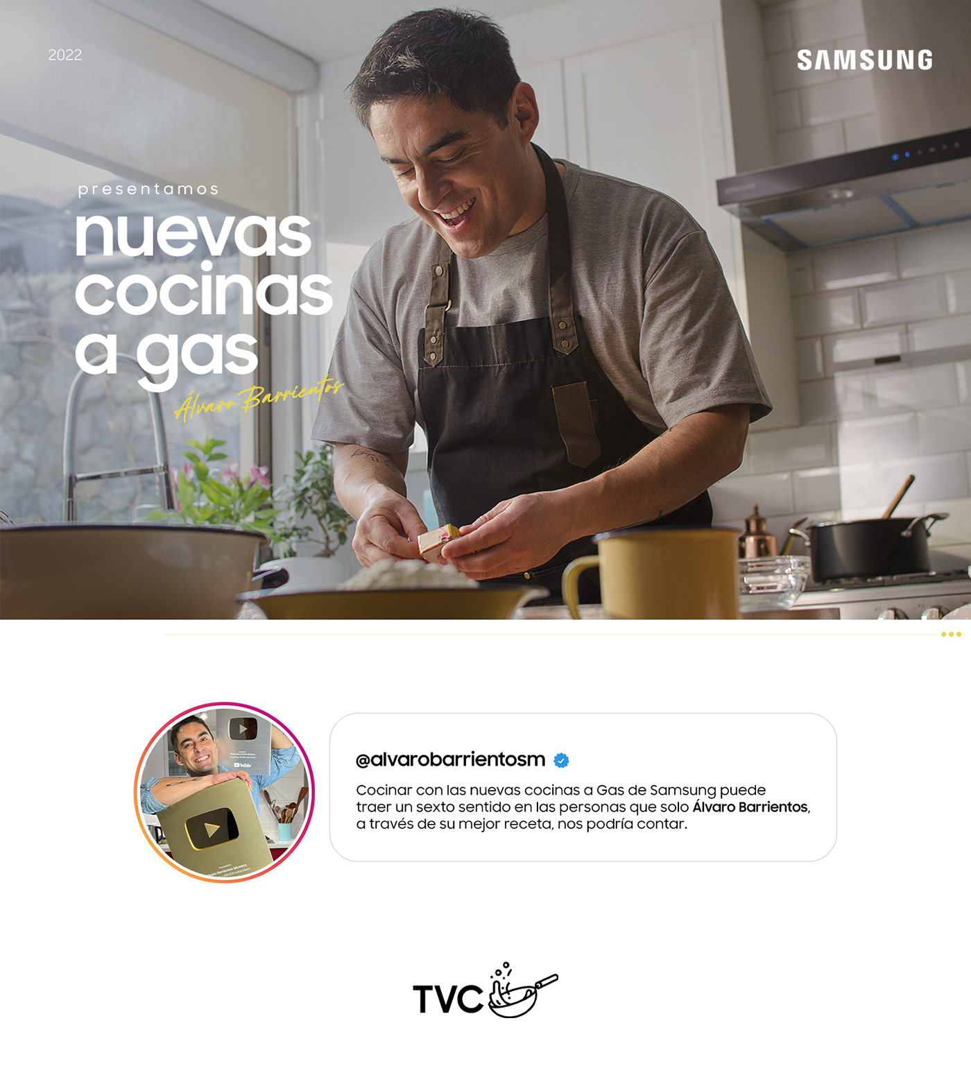alejandro orozco CHEIL Cheil Chile Cheil Worldwide chile cocina cocina a gas gas range  Samsung samsung chile