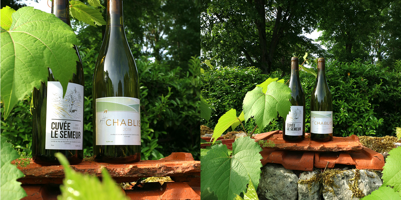 Bourgogne Chablis france packaging design print print label wine wine label