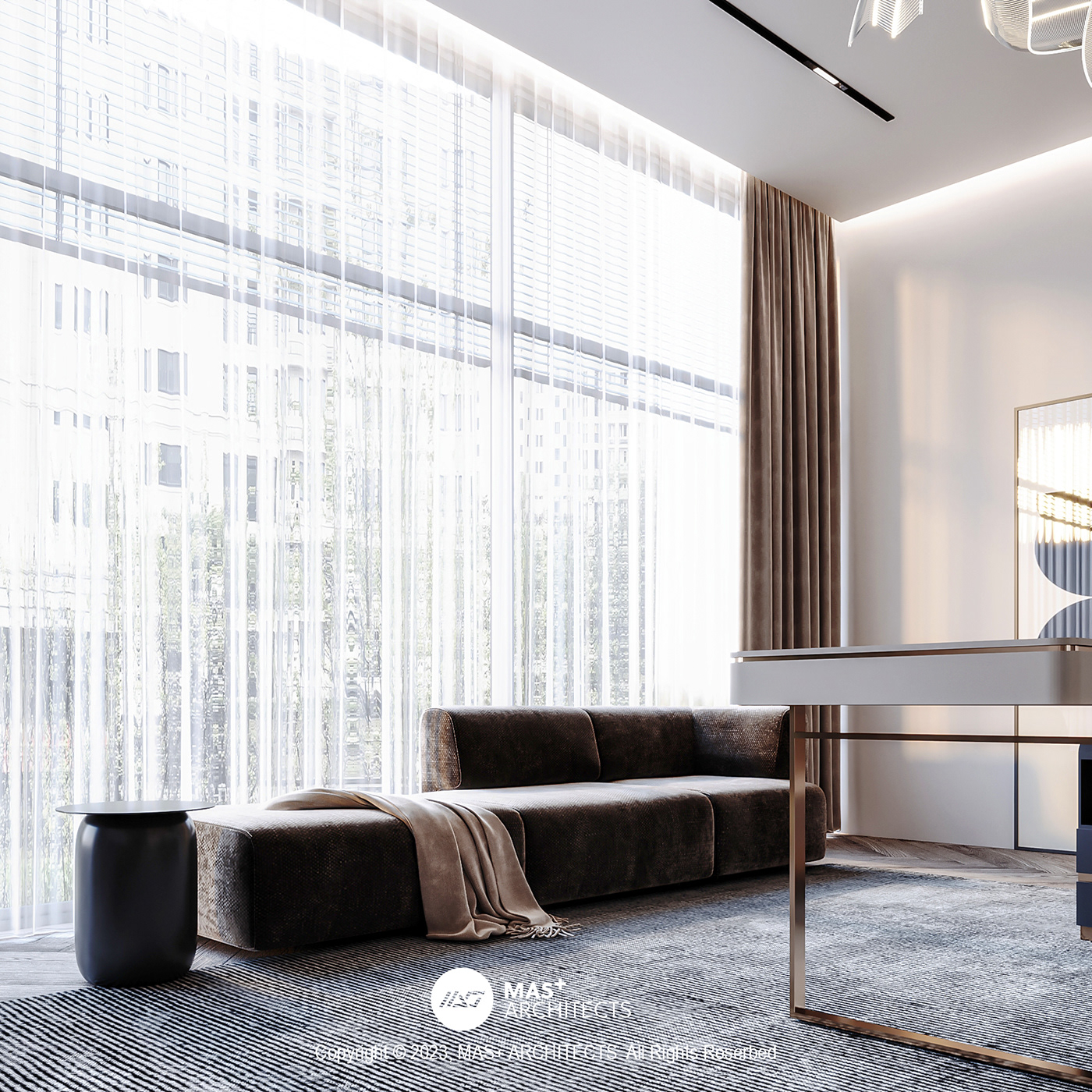 Office architecture Render visualization interior design  modern 3D 3ds max corona archviz