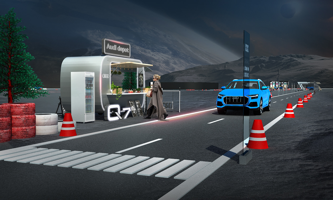 Audi BMW Event Exhibition  奔弛 奥迪 汽车 科技