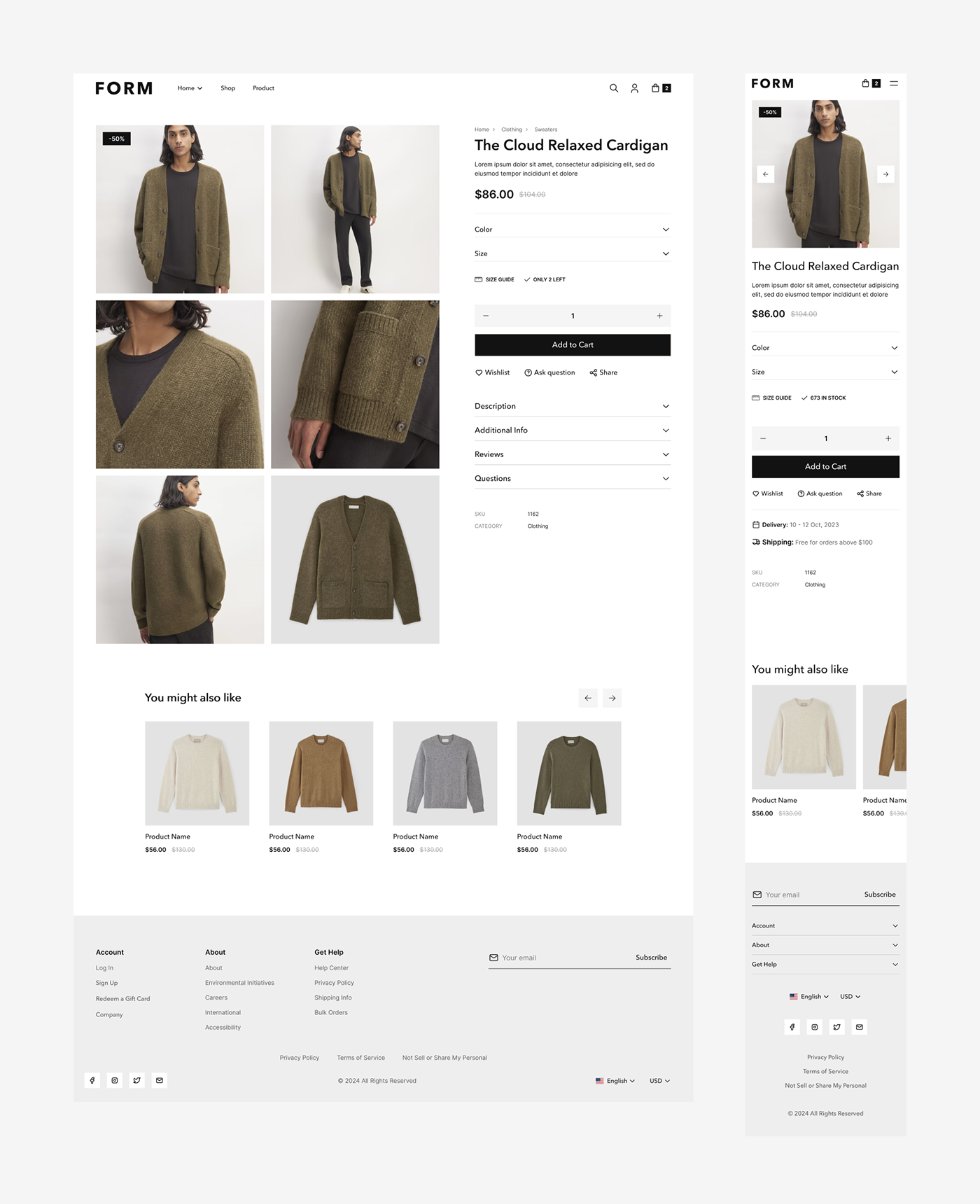 apparel Clothing Fashion  Website Ecommerce minimal store shop ecommerce website men's