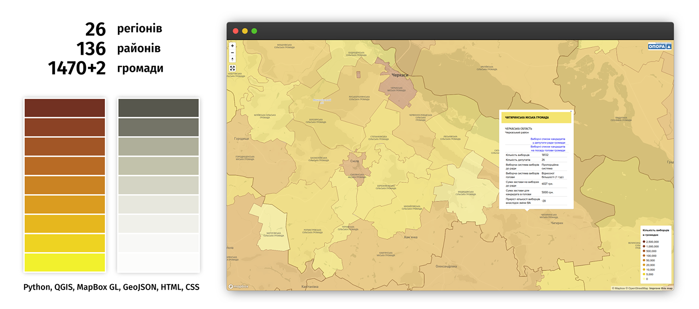 carto Election interaction js map mapbox Mapping maps ukraine