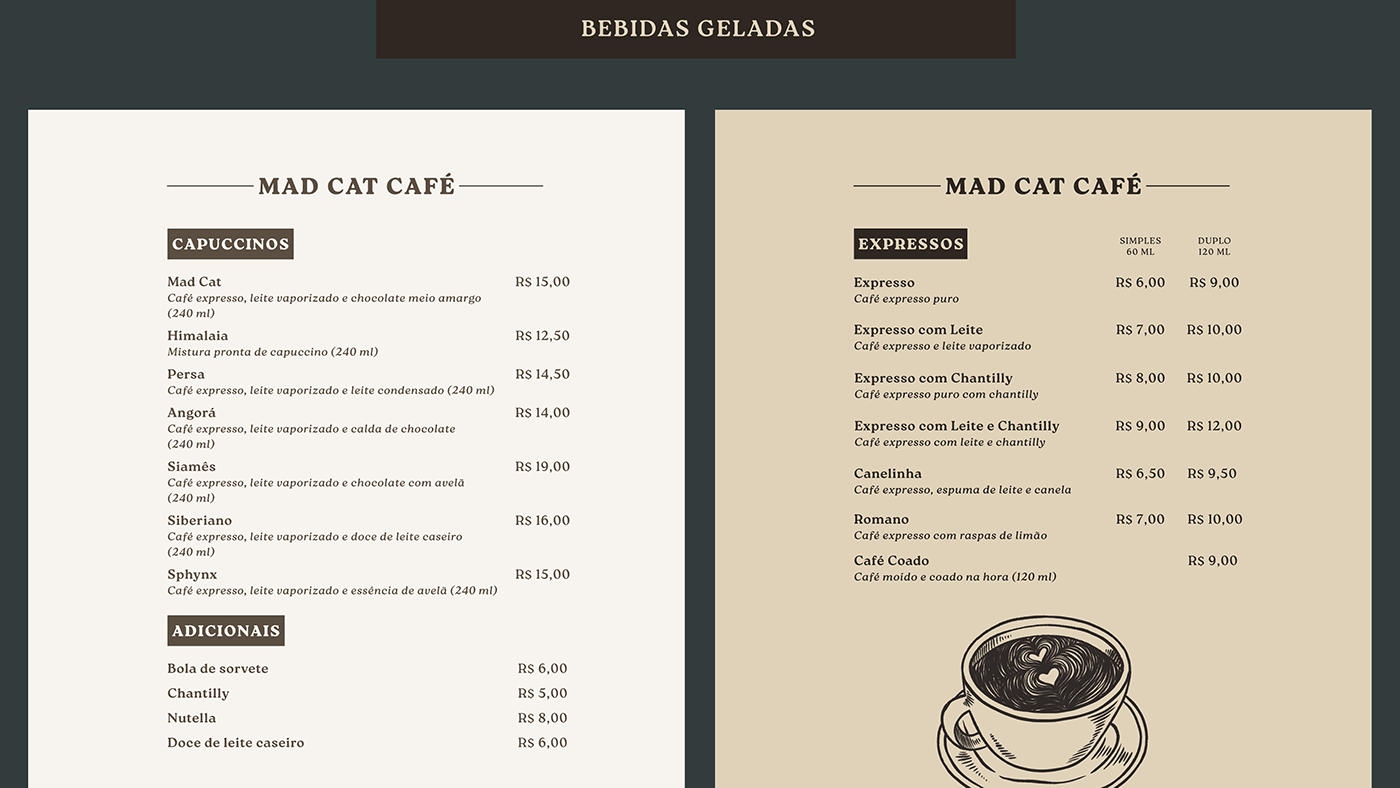 design Graphic Designer menu design restaurant Food  cafeteria coffee shop