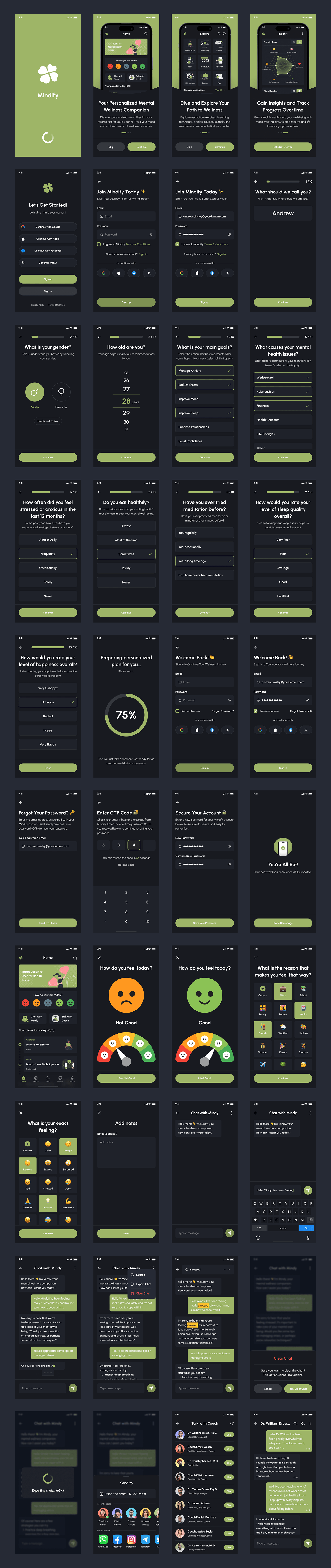 Mindify - AI Mental Health App UI Kit