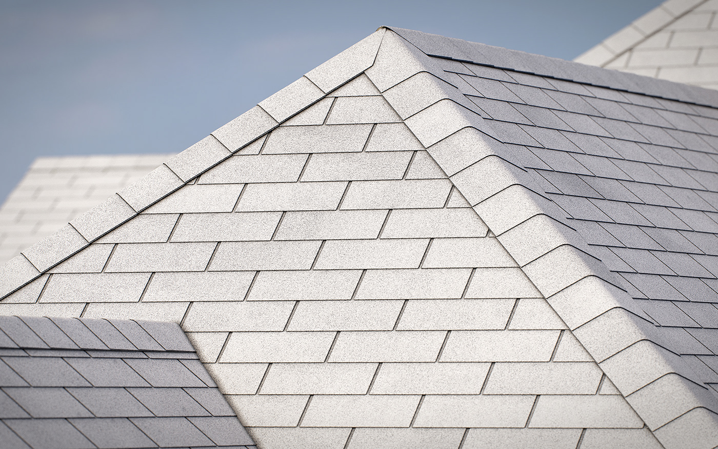 roof shingles 3-Tab asphalt railclone house architecture materials roofing 3dsmax