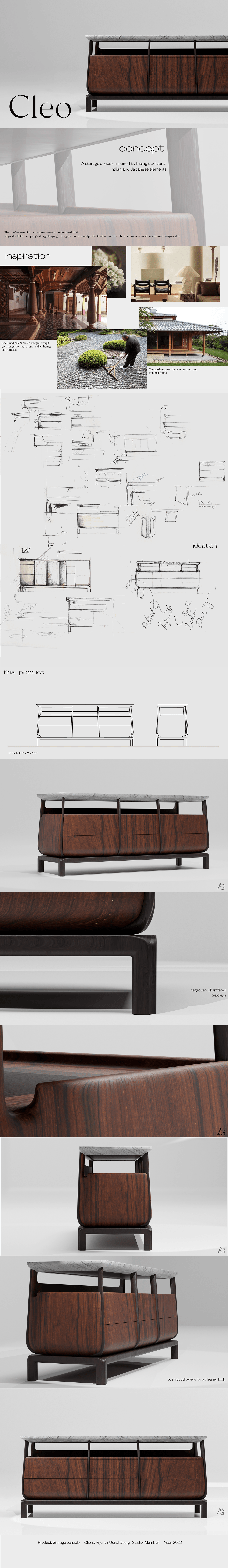 minimal contemporary organic furniture storage wood