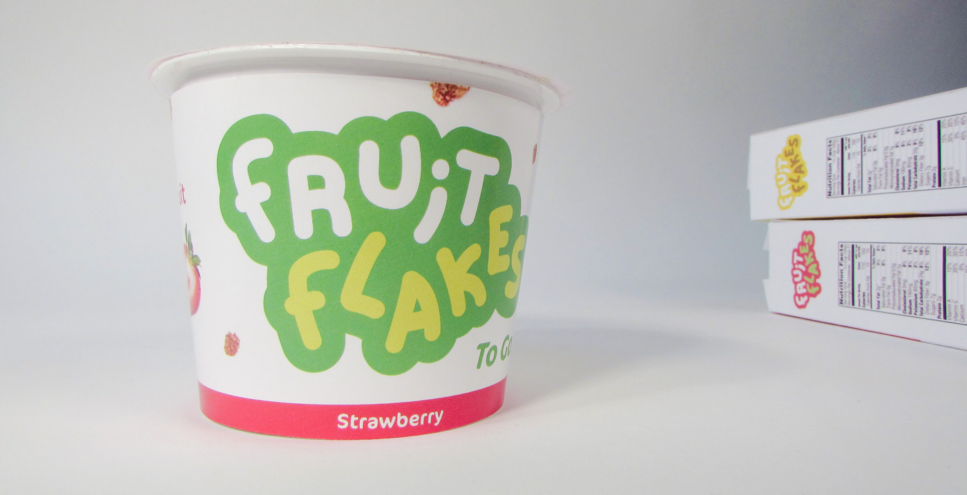 branding  Cereal art direction  Fruit flakes healthy Health minimal Food  package design 