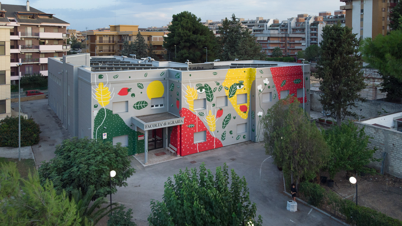 murales puglia bepart Capitanata Carlo Mossetti elogio capitanata Mauá realtà aumentata universita agraria viola gesmundo