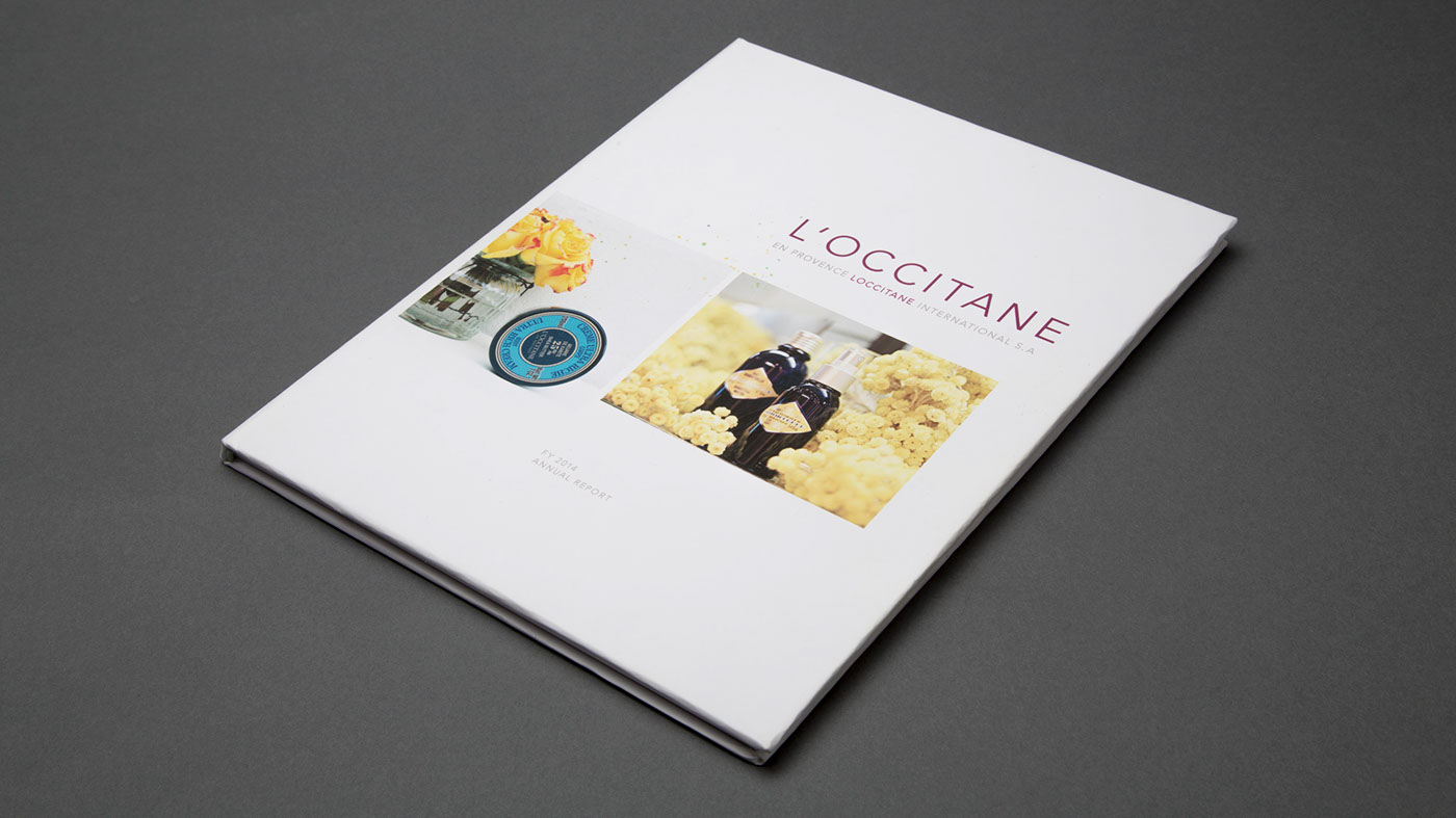 Cosmetic loccitane system editorial annual report book