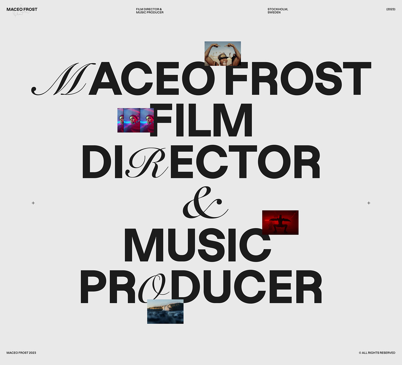 portfolio Website Webdesign interaction editorial movie Cinema motion design Production