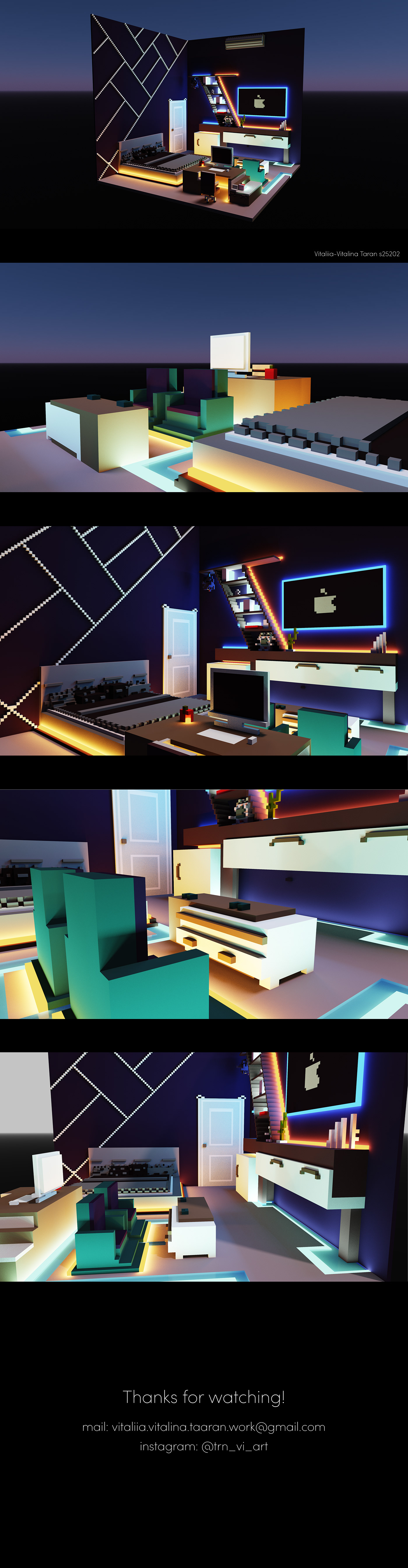 voxel art voxels interiordesign house magicvoxel