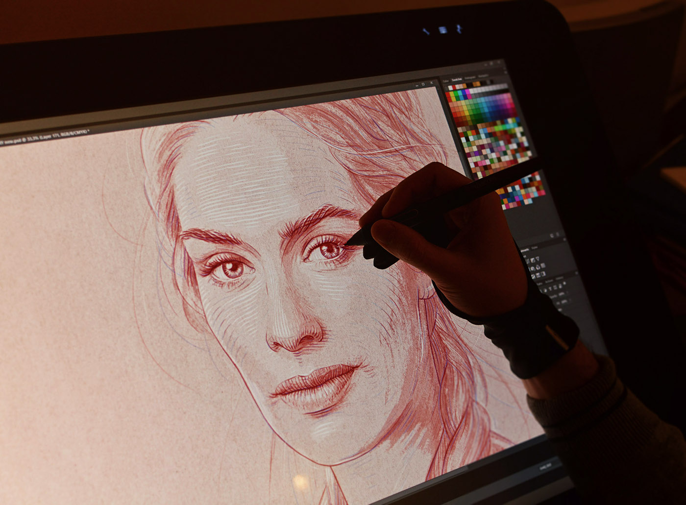 Adobe Portfolio Game of Thrones Arya Stark  jon stark lannister tyrion cersei mellisandre portrait sketch